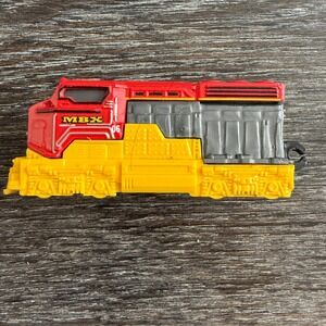 Matchbox MBX Heavy Freighter Train Engine Diecast Red Yellow 2015 Collectible